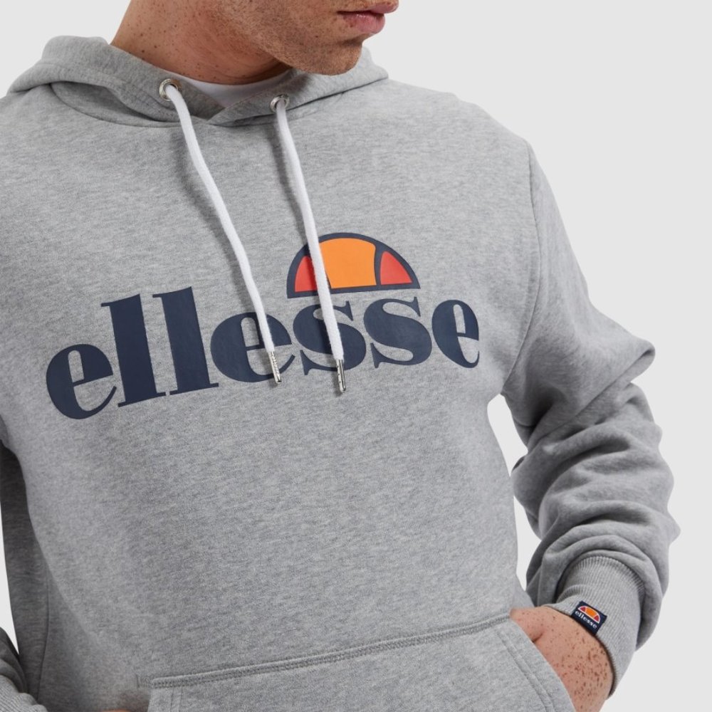 Ellesse SL Gottero Pullover Hoodie - (Grey Marl)
